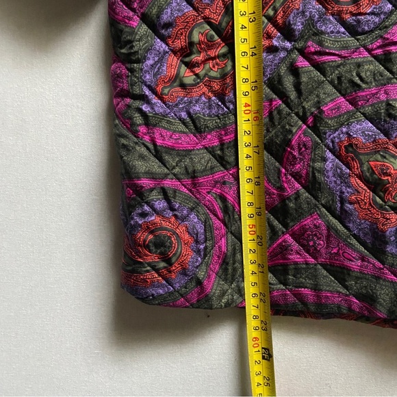 JW Anderson x Topshop Paisley Silk Quilted Top Sz 2 - Picture 7 of 8